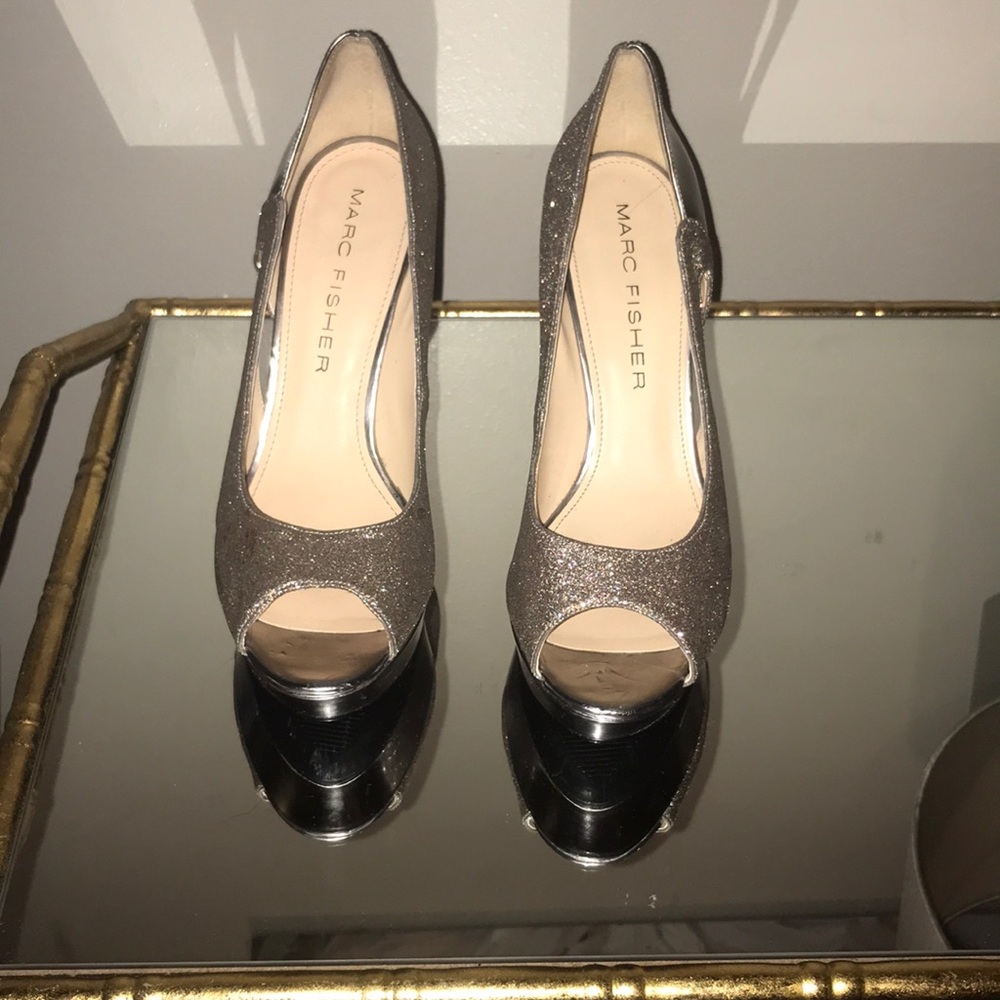 Marc Fisher Metallic Sequin Pumps